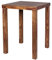 möbelando Bartisch in Braun aus Massivholz Sheesham - 80x80x110cm (LxBxH)