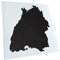 Kiwistar - Autoaufkleber - Mattschwarz - 11x10cm Baden - Württemberg Silhouette - Heckscheibe Auto Aufkleber wetterfest für Kfz LKW Mofa Truck - Sticker außen selbstklebend Tuning Zubehör für Fenster
