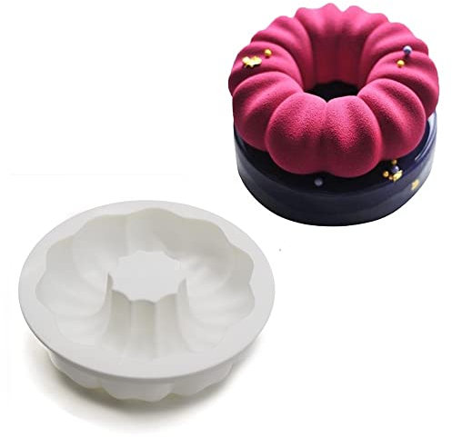 XiaoShenLu Stampo per torta in mousse in silicone, mousse per dolci da forno Stampo per sapone al cioccolato fai-da-te, ghirlanda 1
