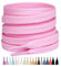 Stepace 2 Paires Lacets Plats Premium 100% Coton - Épaisseur 8 mm - Lacets Chaussures de Remplacement pour Baskets Sneakers Rose 100