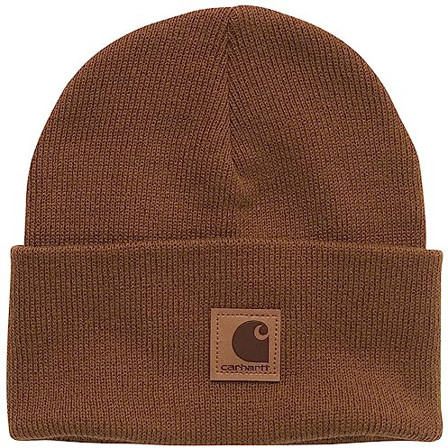 Carhartt Mädchen Kids' Knit Watch Hat Beanie-Mütze, Klassisch Braun, 6-14 Years