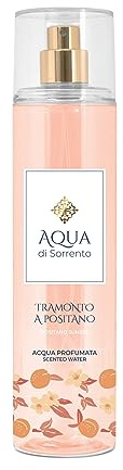 SORRENTO WASSER | Sonnenuntergang in Positano Parfümiertes Wasser, fruchtig, blumig und bernsteinfarben, hergestellt in Italien, 245 ml