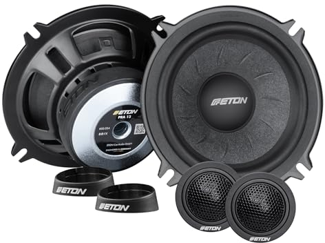 ETON Pra 13 – klangstarkes 13 cm / 5“ Komponenten System, Auto Lautsprecher, Soundsystem mit 90 Watt, 3 Ohm, 1 Paar