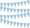Oktoberfest Deko Wimpelkette, 3 Stück 20 x 30cm Bayrische Blau/Weiß Dreieck Banner, Oktoberfest Girlande Wimpel, Bayerische Deko Wimpel, Wiesn Bayrische Party Dekoration für Garten Bar Bierzelte