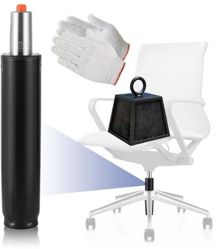 MAOPINER Office Chair Cylinder Replacement, 5 Long Stroke Gas Lift, Heavy-Duty Hydraulic Piston for Most Office and Gaming Chairs