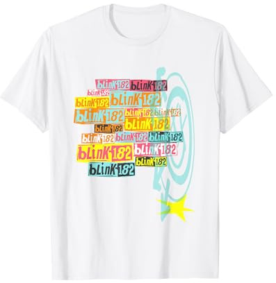 Offizielles Blink-182 Stacked Logo T-Shirt