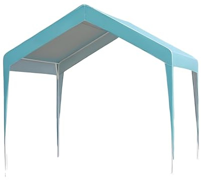 Wasserdichter Gartenpavillon, einfache Montage, isoliert, atmungsaktiv und belüftet, für Outdoor, Camping, Grillen, Strand und Park, Cyan, 2 x 2 m