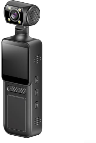 Besshepplo 4K Body Clip Kamera mit Audio Loop Recording Portable Action Video Recorder mit 131 Zoll Display für Outdoor Sport und persönliche Sicherheit Compact Wearable Des