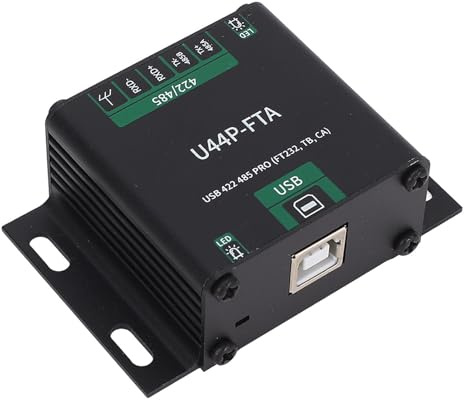 ASHATA Industriell Aluminiumlegering USB Till 422 485-omvandlare för Stabil Kommunikation
