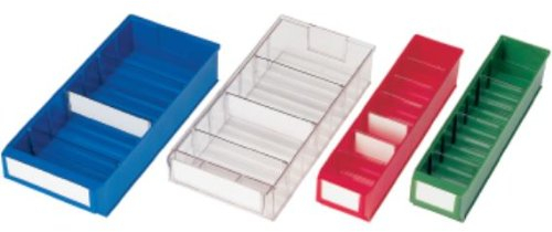 PROMAT 448971 Lagerbox a.PP grün f.Steckregale L.300xB.183xH.81mmPROMAT gewellter Boden