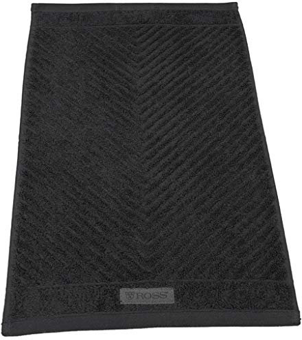 Ross Uni-Rippe Handtücher Smart Schiefer, Duschtuch 70x140 cm