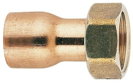 Raccord 2 pièces douille cuivre 20X27/14