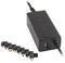 NGS W-45W - Cargador Universal Automático 45 W para Ordenador Portátil, Cargador con Salida USB 5V-2A y 8 Adaptadores Compatibles con HP, DELL, ASUS, Lenovo, Acer