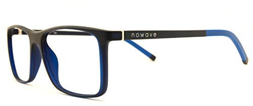 nowave - Occhiali Anti Luce Blu Neutri per Gaming, PC e TV - Occhiali per Computer Uomo e Donna - Occhiali Riposanti Anti Luce Blu e UV - Modello Sky