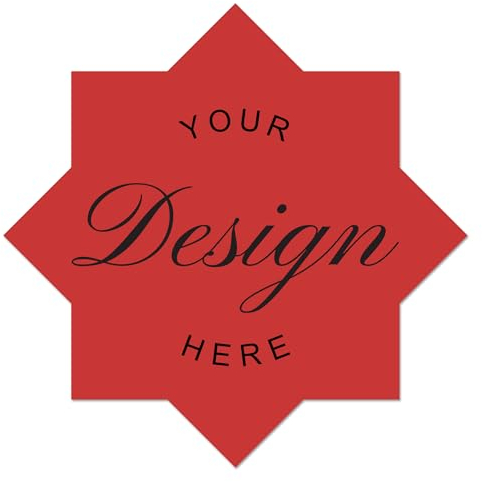 Aufkleber Selbst Gestalten (100 Stück) - CUSMIZ Personalisierte Aufkleber für Unternehmen Logos, Hochzeiten, Festivals, 100-1000 Stück Stickers für Verpackung (3cm-14cm)