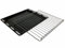 eRicambi, Griglia Ripiano Acciaio Forno Franke Originale 452x385x95mm + Leccarda Teglia Nera Smaltata 451x385x22mm, 133.0298.849-133.0047.069, Kit Sostitutivo