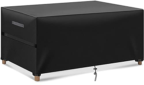 MEELOTOP Abdeckung für Gartenmöbel, Abdeckplane Gartenmöbel Verbessertes Schwerlast 420D Oxford Gewebe Wasserdicht, Winddicht,UV-Beständiges, abdeckung gartenmöbel winterfest, Rechteckig-244x164x102cm