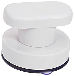 2 Pcs Strong Suction Cup Glass Mirror Door Handle Refrigerator Cabinet Drawer Handle Pull Knob Wall Tile Pull Adsorbent Handle Bathtub Shower Handle for Cupboard Fridge Door Glass Bathroom, White