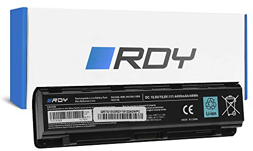 RDY Batterie PA5109U-1BRS PABAS272 PA5110U-1BRS pour Satellite C50 C50D C50-A-14W C55 C55-A-1H9 C55-A-1GJ C55-A-1GK C70 C75 C75D L70 (Capacité: 4000 mAh 10.8V)
