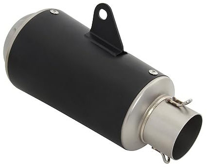 Motorrad Endschalldämpfer 51 MM Universal Motorrad Für Leo Vince LV-10 Auspuffrohr DB Killer Schalldämpfer Flucht Für KAWASAKI Für Z700 Z900 RS Ninja400 Z400 Endschalldämpfer (Color : Zwart)