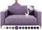 Alishomtll Sofa Überzug 2 Sitzer Stretch Sofabezug Universal Wasserabweisend Couch Überzug Sofaüberwürfe Elastische Jacquard Couchbezug rutschfest Sofaschoner für Hunde Katzen (140-185cm, Lila)