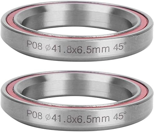 WenTigDY 2PCS 41.8MM Heavy Duty Bicycle Headset, Headse Bearing,Replacement Bearings Headset Bearings, Sealed Headset Bearings with Sealing Rubber Ring for Road Bike