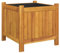 vidaXL Pflanzkübel, Blumenkübel mit Einlage, Blumenkasten für Garten Balkon Terrasse, Pflanzkasten Hochbeet Blumentopf, Massivholz Akazie