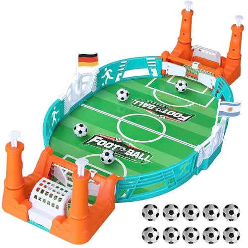 OBEST Mini Jeu de Baby-Foot, 8 Mini Ballons de Football, Jouets de Baby-Foot (Double), Jouets de Jeu de Baby-Foot interactifs (Enfants et Adultes), Cadeaux de fête pour Enfants