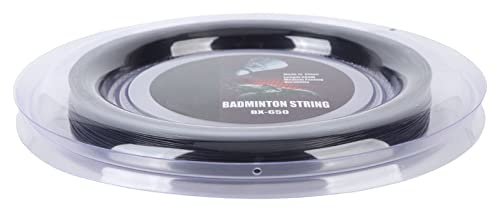 Corda per Racchetta da Badminton Corda da Badminton 200m Restring (BLACK)