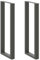 vidaXL Couchtischbeine U-Form 2 Stk. Anthrazit 50x(110-111) cm Stahl, Tischbein, Tischbein Metall, Esstischbein, Möbelbein, Schreibtischbein