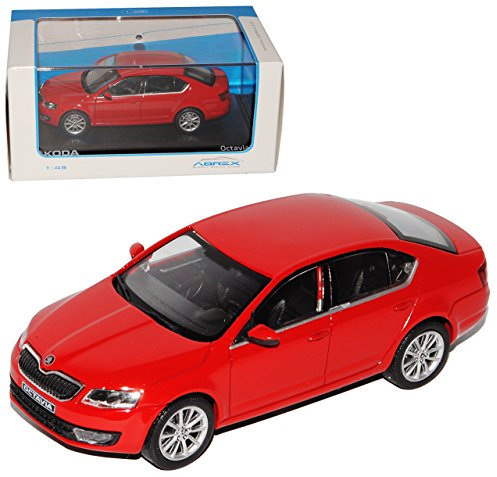 Abrex ?Koda Octavia III Limousine Corrida Rot Uni Typ 5E Ab 2012 026B 1/43 Modell Auto mit individiuellem Wunschkennzeichen