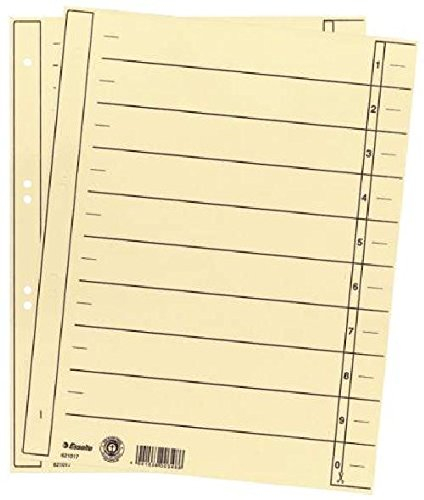 Trennblatt A4 chamois ESSELTE 621017 VE=100