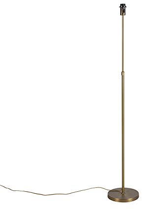 Qazqa - Art Deco Vintage Stehleuchte I Stehlampe I Standleuchte I Lampe I Leuchte verstellbare Bronze - Parte I Wohnzimmer I Schlafzimmer - Stahl Länglich - LED geeignet E27
