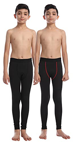 CVVTEE Kompressionshose für Jungen, Baselayer, Fußball, Hockey, Sport-Leggings, Thermo-Leggings für Kinder
