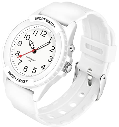 Armbanduhr Damen Uhr Jelly Bonbonfarbene Süßigkeiten Farbe Buntfarbig Analog Quarz Sportuhr für Mädchen Kinderuhr Junge Uhren Kids Watch Frauen Uhren Damenuhr mit Silikonarmband LED Licht Wasserdicht