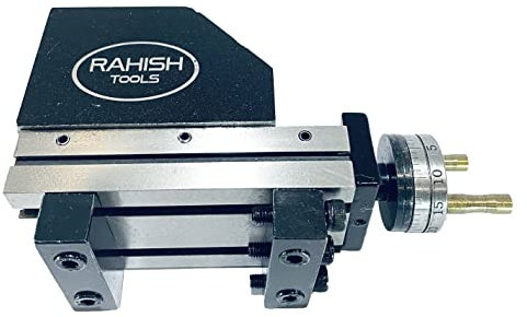 RAHISH TOOLS Mini-Vertikalschieber (90 mm x 50 mm) für sofortigen Fräsbetrieb auf Drehmaschine, Metalldrehmaschine
