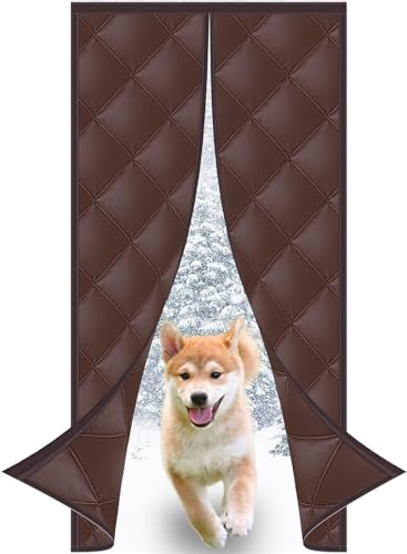 180 x 205 cm (B x H), magnetischer Thermo-Türvorhang, Wärmeschutzvorhang für Türen, Wärmedämmvorhang im Winter gegen Kälte, Isoliervorhang zum Energiesparen