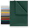 Blumtal® Basic Betttuch 180x275 cm - Bettlaken ohne Gummi - Oeko-TEX zertifiziertes Betttuch ohne Gummi - Leintuch aus gebürstetem Microfaser-Gewebe - Bettlaken ohne Gummizug 180x275cm in Dunkelgrün