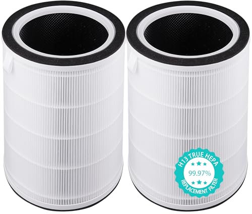 Byseacore Ersatzfilter kompatibel mit TCL Breeva A3 & A5 Luftreiniger, 4-in-1-Filtration mit HEPA (H13) und Aktivkohle, 2 Stück