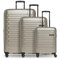 Pactastic Hartschalen Koffer-Set 3-teilig | hochwertiges Polypropylen Material | mit Dehnfalte erweiterbar um 5 cm | 4 Doppelrollen & TSA-Schloss für Damen & Herren (Collection 04)