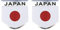 Japanische Flagge Auto Aufkleber Aufkleber 2 Teile/Satz 3D Aluminium Körper Aufkleber Auto Motorrad Dekor Aufkleber Auto Styling Zubehör