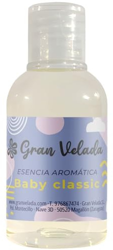 Gran Velada - Duftöl Aromatisches Baby Classic 1000 ml | Duftöl für Seifen, Kerzen & Kosmetik, Frischer Babypuder Duft, Parfümöl für Diffusor, Nen-Hiko für DIY Projekte, Hochkonzentriert