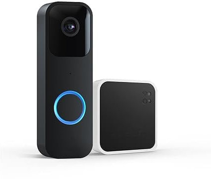 Blink Video Doorbell + Sync Module 2 (Black) | Smart HD Security Camera with Two-Way Audio, Motion Detection, Long Battery, Chime App Alerts, Alexa Compatible