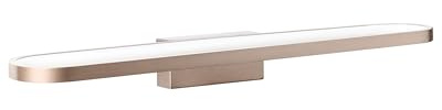 Beliani LED Spiegelleuchte Metall braun 60 cm länge Wandleuchte Spiegellicht Midou
