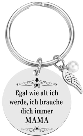 iTbxzzy Mama Geschenk Schlüsselanhänger Geburtstagsgeschenk für Mama, Beste Mama Geschenk, Weihnachten Muttertag Geschenk, Silber