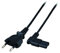 ACT Câble d'alimentation C7-2 m - Câble d'alimentation Euro C7 - Type C - Fiche européenne vers Prise C7 (coudée Gauche/Droite) - Câble pour Petits appareils PS4/PS5, TV, imprimante - AK5019