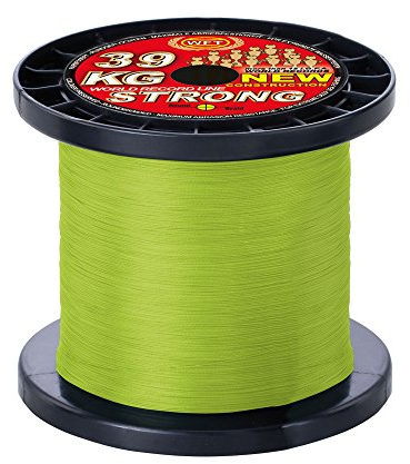 WFT 51KG Strong Schnur Chartreuse 0,32mm 1000m, geflochtene Schnur, Angelschnur, Meeresschnur