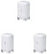 Kitchen Craft Lovello White Textured Metal Tea Coffee Sugar Canister Box Set