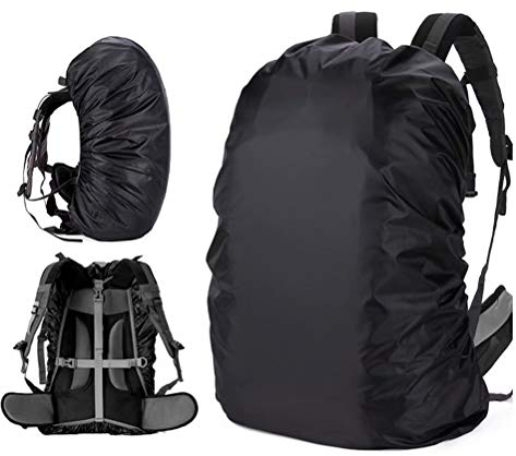 Wasserdichte Abdeckung für Rucksack (15-80 l), Dreifache Wasserdichtigkeit, Einstellbarer Anti-Rutsch-Gurt, Verschleißfest, Robust, für Outdoor, Wandern, Camping, Reisen, Radfahren(XXL(65-75L))