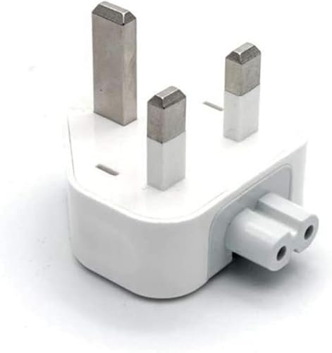BeckenBower® Replacement UK AC Adapter with UK FUSE Wall Plug 3 pin MacBooks Pro Air, 12W 30W 35W iBook iPod iPad iPhone USB Power Adapter Charger 10W and 12W USB-C Power etc